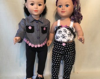 5 piece 18in doll outfit,