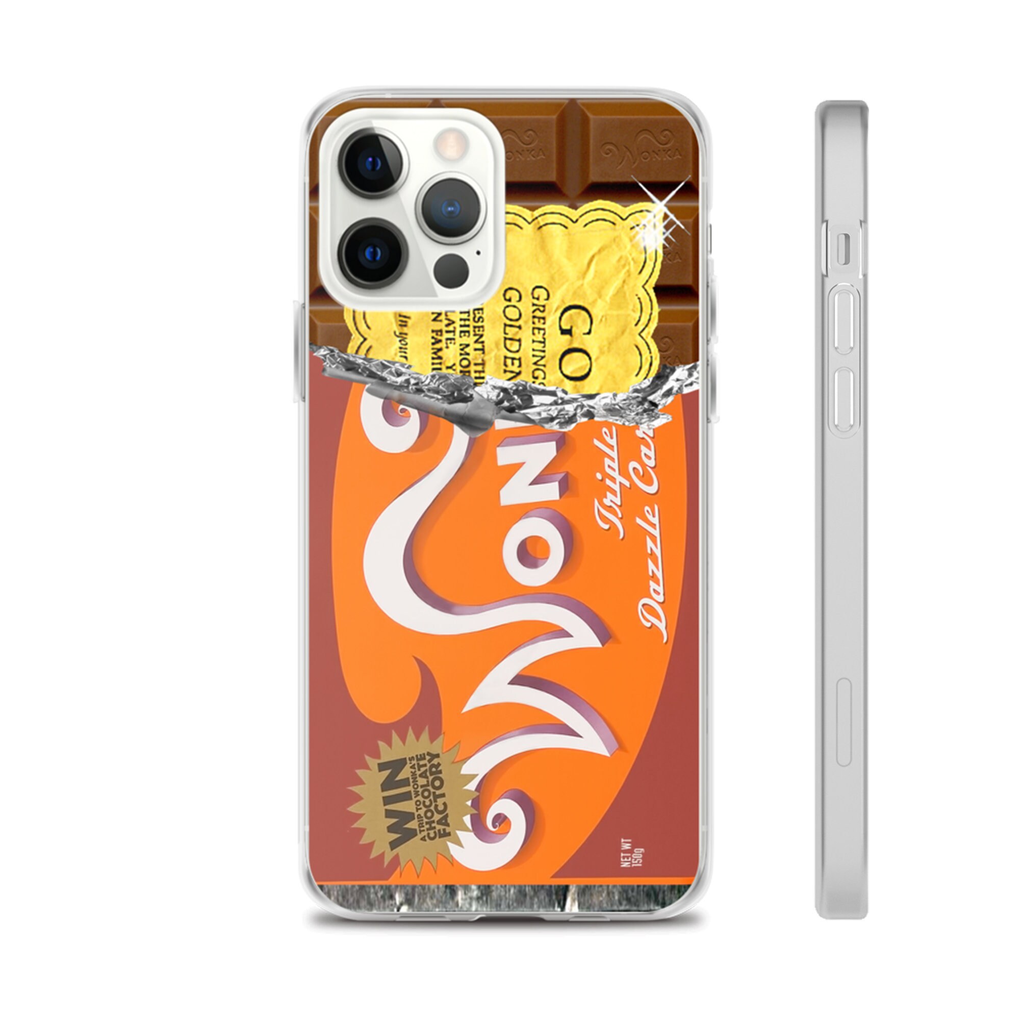 Wonka Bar Chocolate Phone Case Golden Ticket Cover For for Etsy