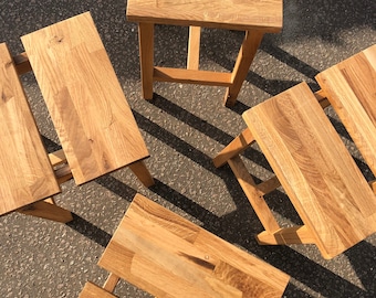 Simple Oak Stools