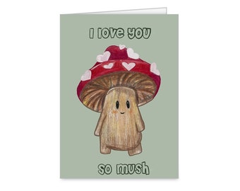 Valentine’s Day card / anniversary card / Mushroom card
