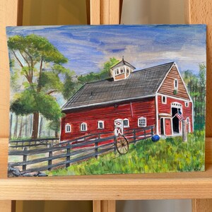 Dipinto originale di Good Pickin Farm - Westford, MA Art