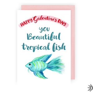 Printable Greeting Card 5x7 - Galentine&#39;s Day - Hand Painted Watercolor - JPG and PDF - Digital Download