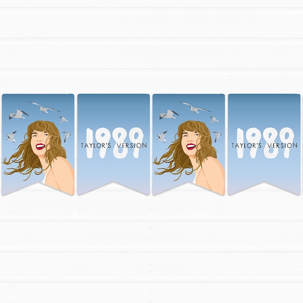 Printable 1989 TV Banner | Instant Download DIY Album Release Party Decor | TS Inspired Eras