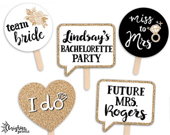 Printable Bachelorette Party Photo Booth Props INSTANT | Etsy