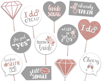 Printable Bachelorette Party Photo Booth Props INSTANT - Etsy
