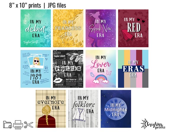 Printable Eras Party Pack Instant Download DIY Party Props TS Party Decor 