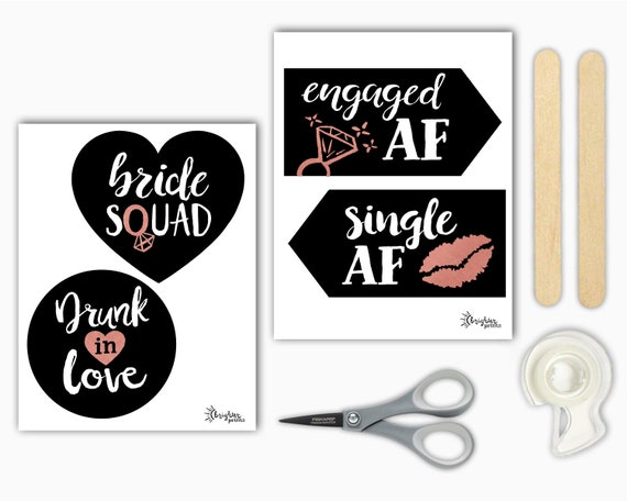 Team Bride Tribe Party DIY Sticker for Bride To Be Bachelorette Bridesmaid  Hen Party Bridal Shower