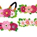 Printable Flower Crown Party Photo Booth Props 4 Printable Hand Painted ...
