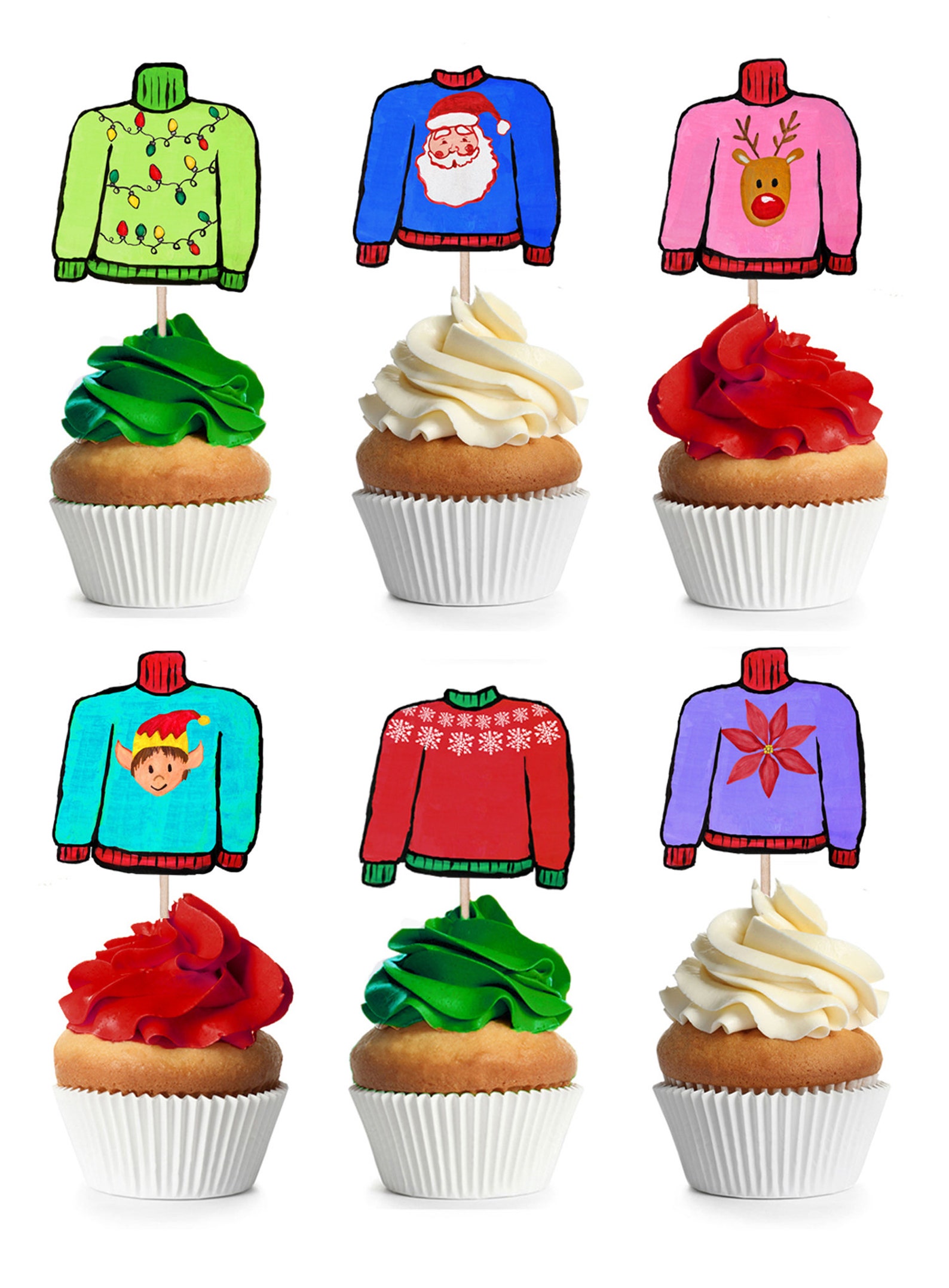 Printable Ugly Sweater Party Pack Signs Voting Ballots - Etsy