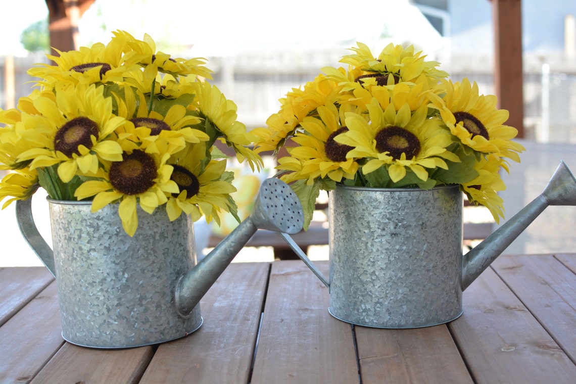 Sunflower Watering Can Etsy