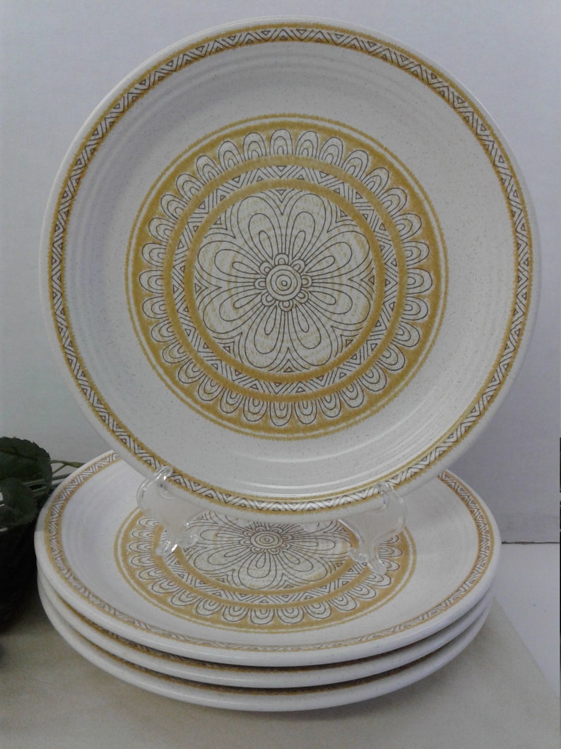 by Franciscan 1965-1983 Hacienda Gold set of 6 plates USA Dinnerware Plates