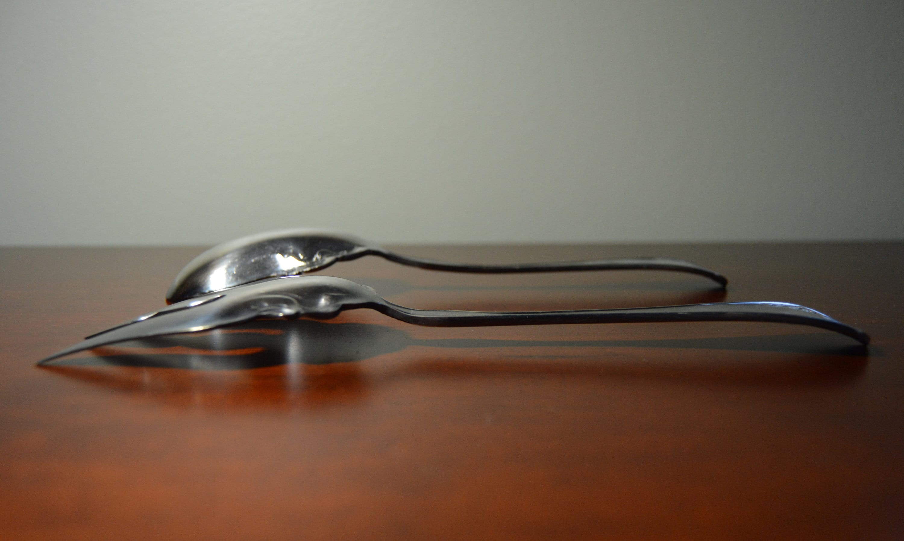 Vintage Alpaca Plateado Pesa Mexico Silverware Set, Large Serving Fork ...