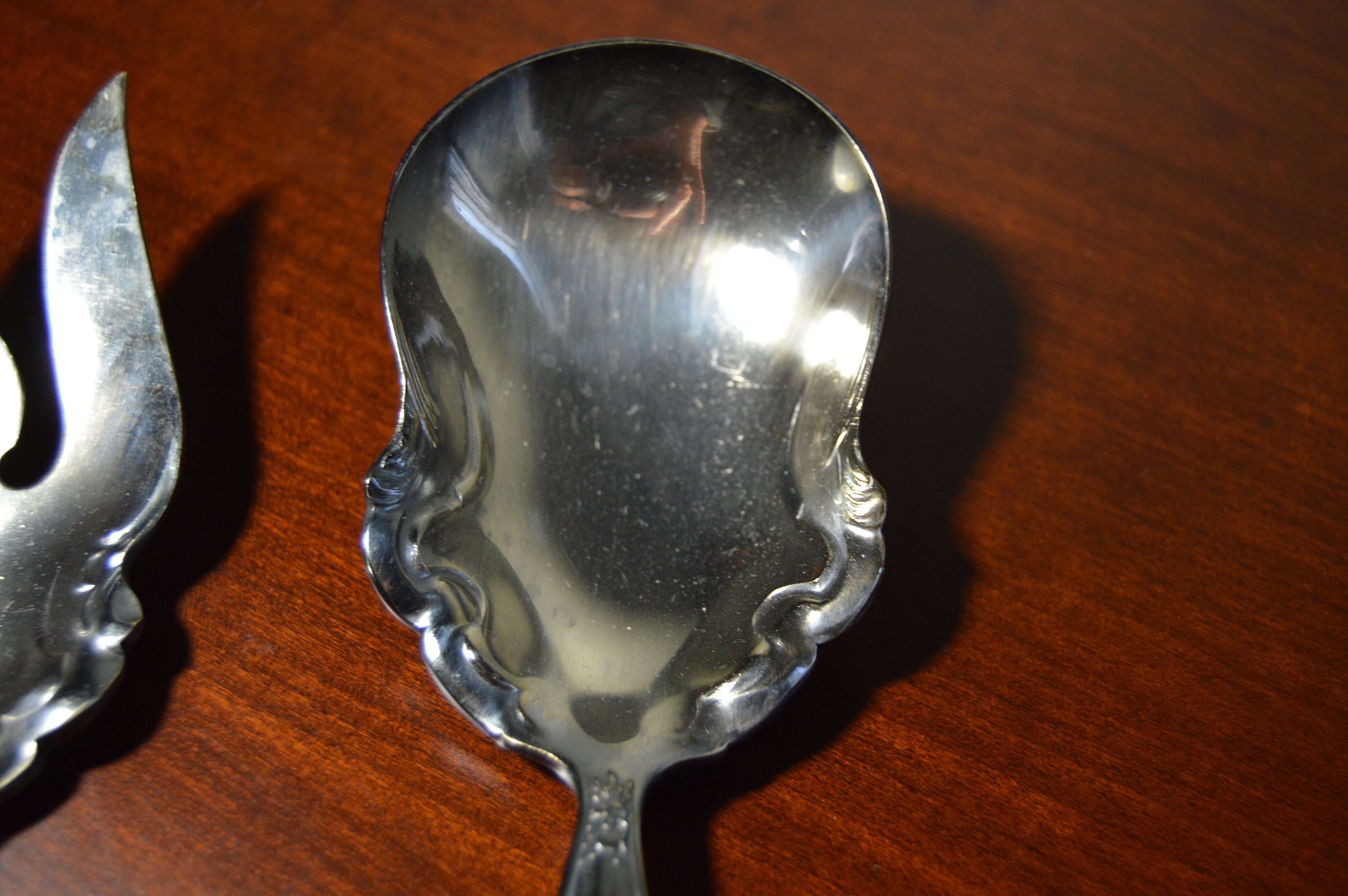 Vintage Alpaca Plateado Pesa Mexico Silverware Set, Large Serving Fork ...