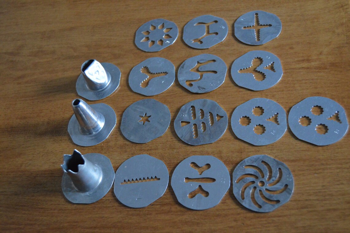 1950s60s Mirro Cookie Press Disks Discs Selling Etsy