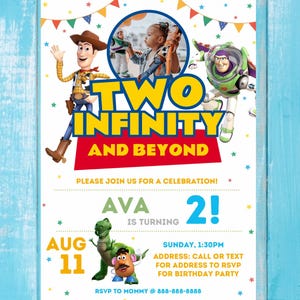 Editable Toy Story Birthday Invitation Template | Digital Product
