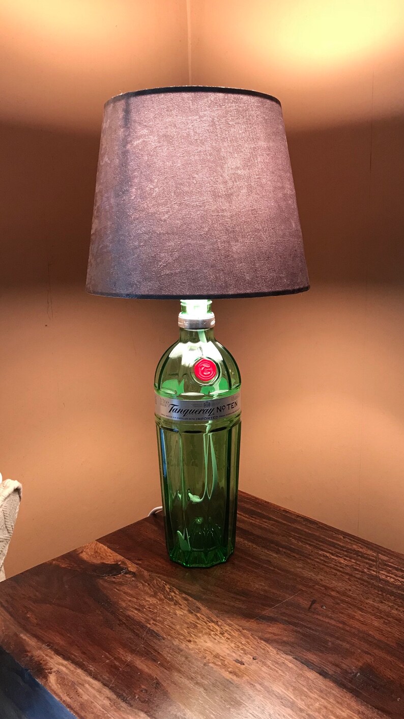Gin Bottle Lamp Etsy