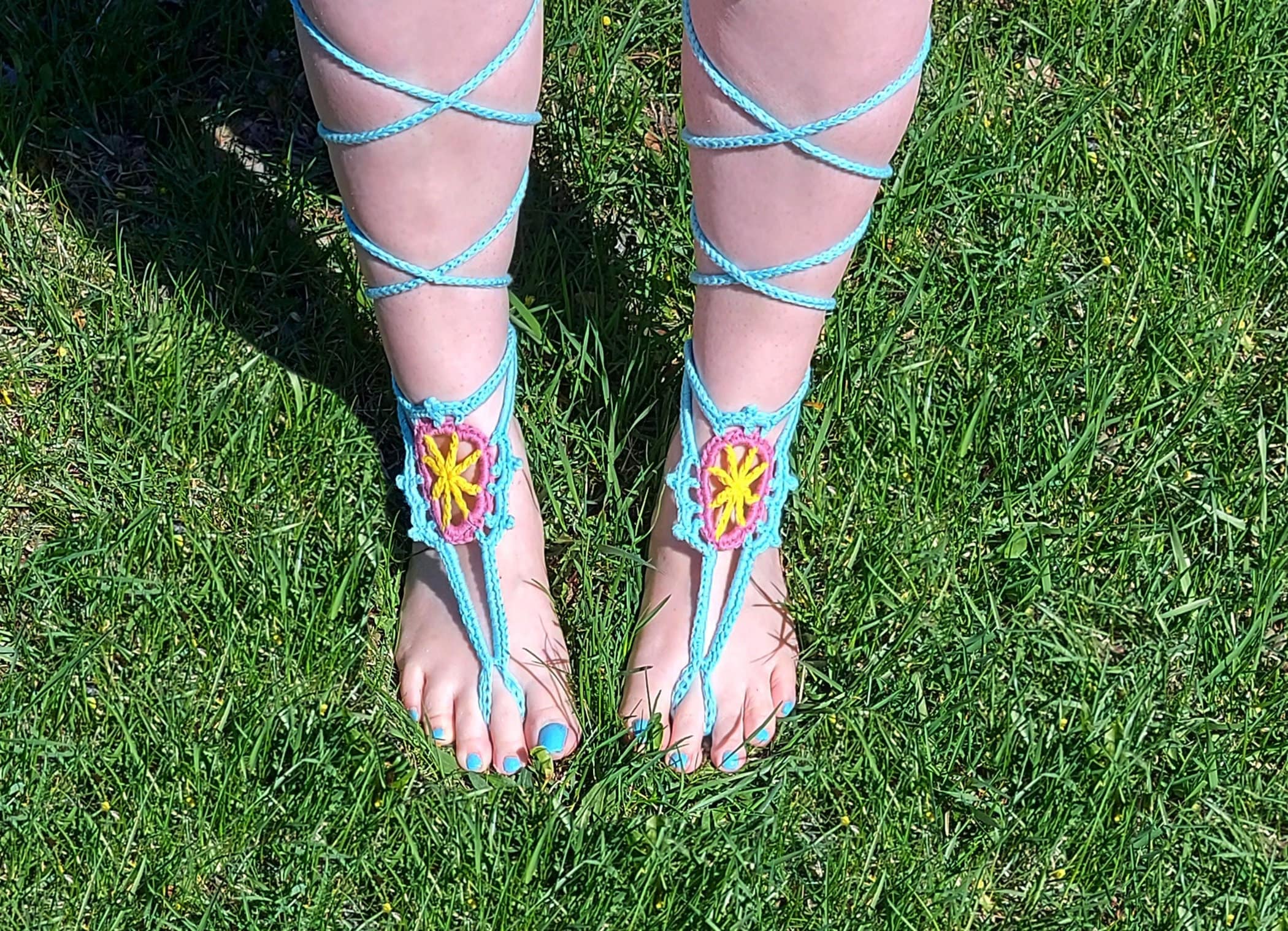 Crochet Pattern Flora Barefoot Sandals - Etsy