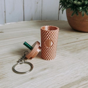 Starbucks Inspired Mini Tumbler Keychain With Removable Lid | Starbucks Cup Keychain | Barista Gifts | Coffee Lovers | Mother&#39;s Day Gift