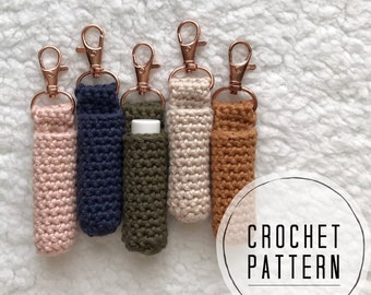 Crochet Pattern Lip Balm Key Chain | Chapstick Holder Crochet Pattern | PDF Digital Crochet Pattern | Knot Mama Made