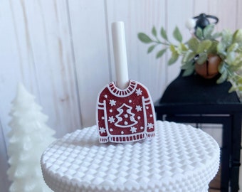 Ugly Christmas Sweater Straw Topper Charm | Ugly Sweater Straw Topper | Tumbler Charm | Drink Charm | Cute Christmas Accessories