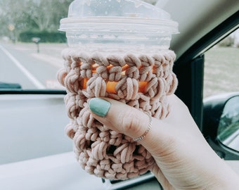 Crochet Coffee Cozy, Starbucks Coffee Cozy, Drink Cozy, Coffee Sleeve, Cute Coffee Cozy, Crochet Coffee Sleeve