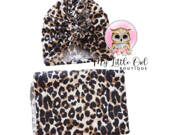 cow print swaddle