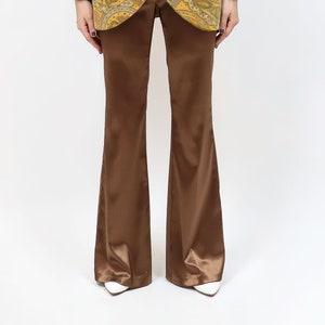 Bronze Bell Bottom Pants - Size 29 / Boho / Wedding / Summer / Formal /