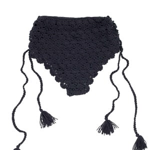 black high waisted bikini bottoms, size small bikini bottoms, crochet bottoms, coachella outfit, coachella bikini, coachella swimsuit, black