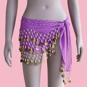 Summer Purple & Gold Beaded Bikini Cover Up Size Small Medium Sheer Beaded Skirt Summer Sarong Tube Top Bandana Head Dress Mini Skirt Wrap