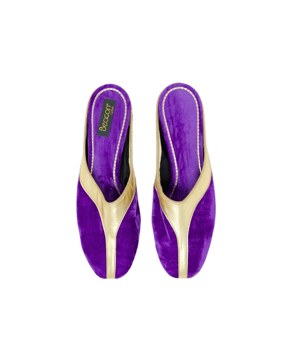 Purple Retro Flats - Size 7 - Vintage Purple Flats