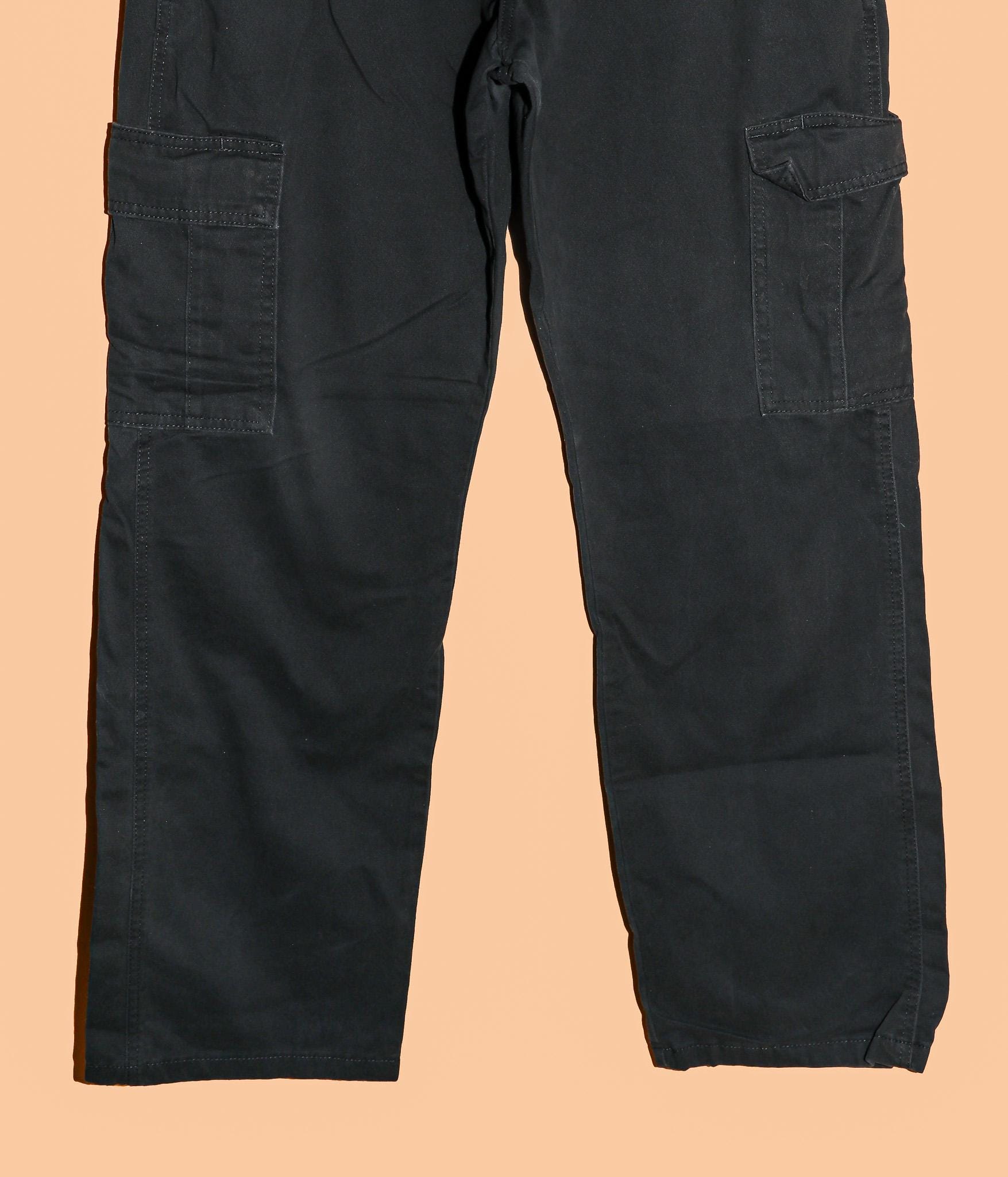 Wrangler Black Cargo Work Pant ZM6LGBL Size 33x32 Fall