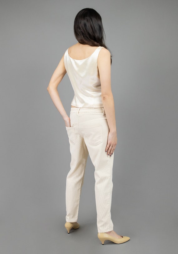 cream escada silk corset, size medium tank corset… - image 7