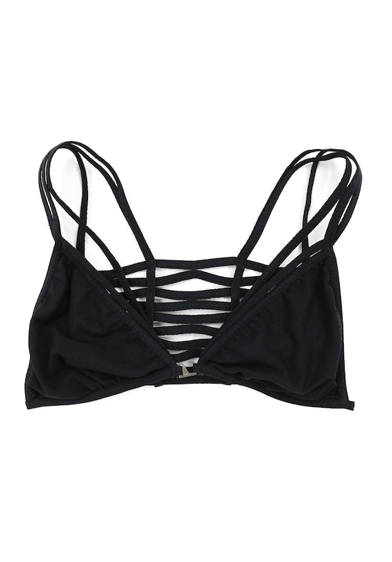 Black Triangle Bralette, Size Xs Bralette, Y2k Bras, Black