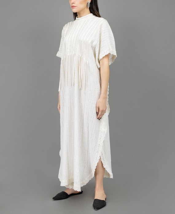 linen kaftan dress, size medium boho kaftan dress… - image 4