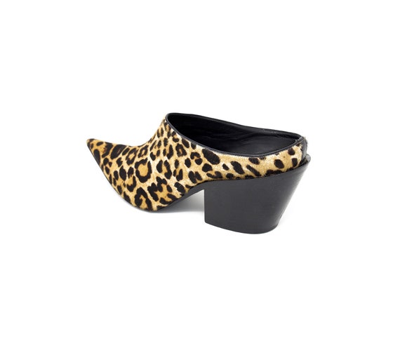 Haider Ackermann Leopard Print Pointed Mules Size… - image 7