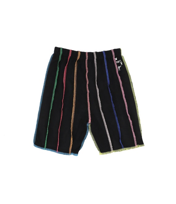 oh mighty rainbow outlined biker shorts, size smal