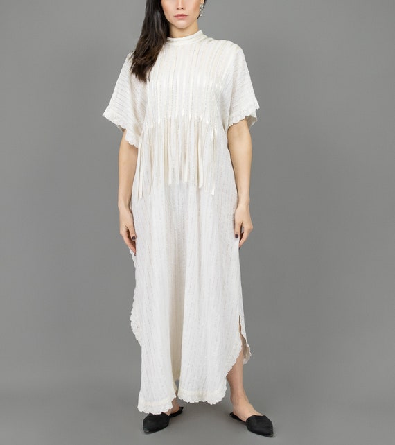 linen kaftan dress, size medium boho kaftan dress… - image 2