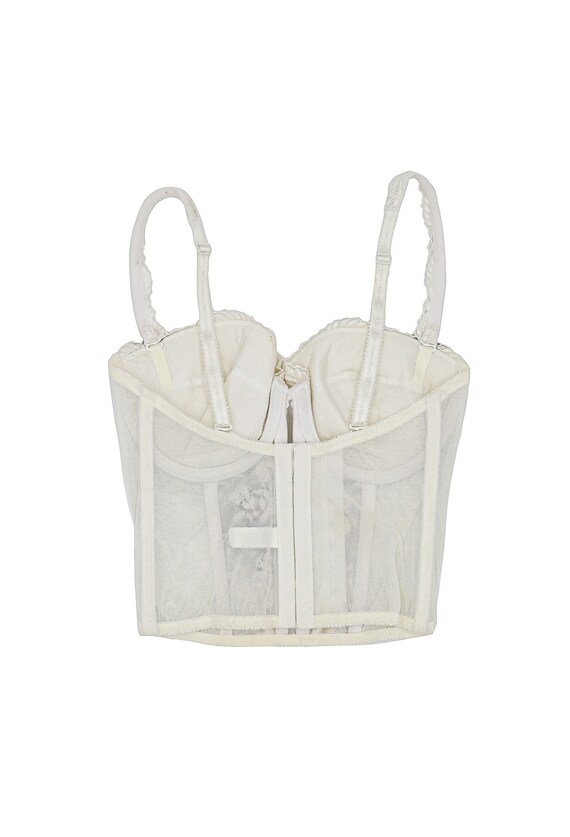 Reworked Vintage White Horse Corset Size Small/34… - image 8