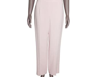 High Waist Wide Leg Pink Trousers: Elegant Pleated Summer Pants