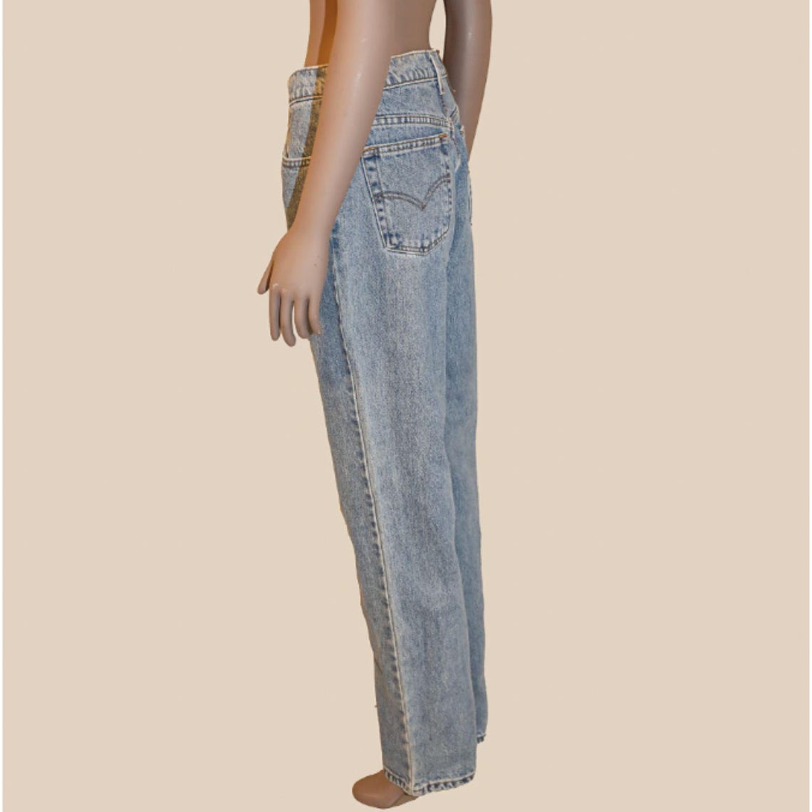 Vintage Levis Light Wash Jeans 30W 32L Straight Leg Blue Denim Y2K, foto 2 di 5