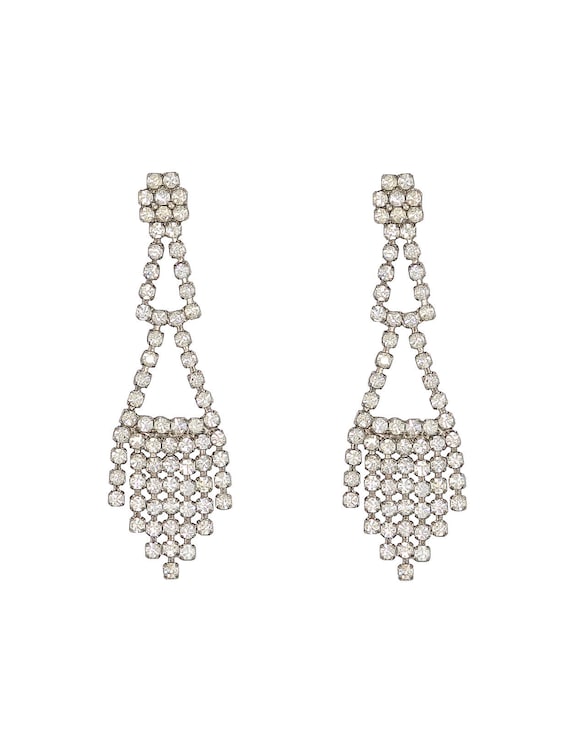Triangle Dangle Earrings - Vintage Earrings - Vint