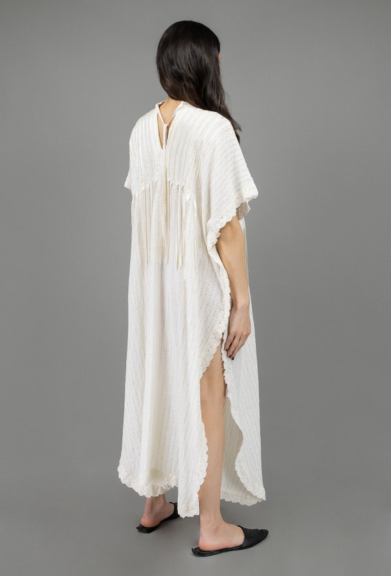 linen kaftan dress, size medium boho kaftan dress… - image 5