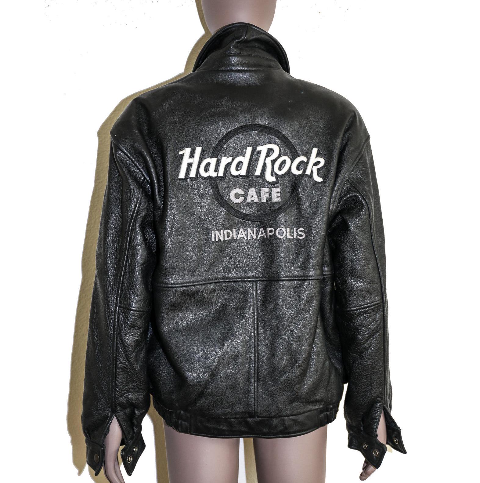Hard Rock Cafe Leather Jacket - Etsy