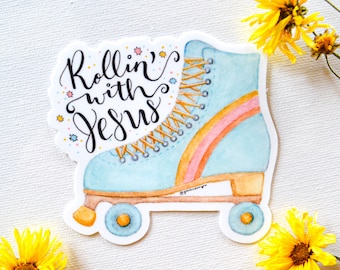 Rollin With Jesus Christian Magnet | Christian magnet for car | Christian magnet for refrigerator | Christian gift | Faith Magnet