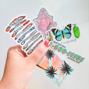 Christian Sticker Bundle - Christian Sticker Pack - faith stickers, Bible stickers, stickers for your laptop, stickers for water bottle