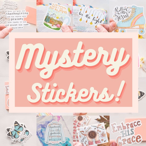 Mystery Sticker Pack Surprise Sticker Pack Stickers for Laptop Waterproof  Stickers for Water Bottle Christian Stickers for Bible 