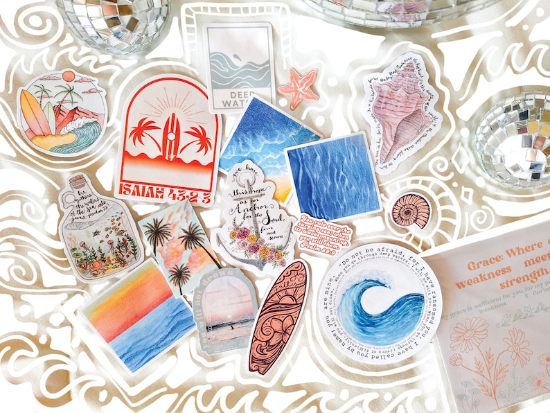 Christian Beach Sticker bundle