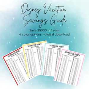 Magical Vacation Savings Tracker | Instant PDF Download | Vacation Budget Planner