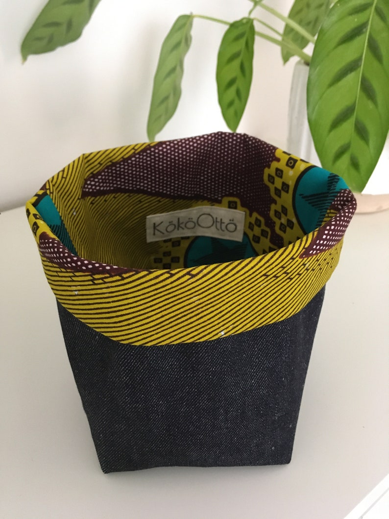 Large Hand Made Reversible Plant Pot Cover Storage Basket Etsy UK