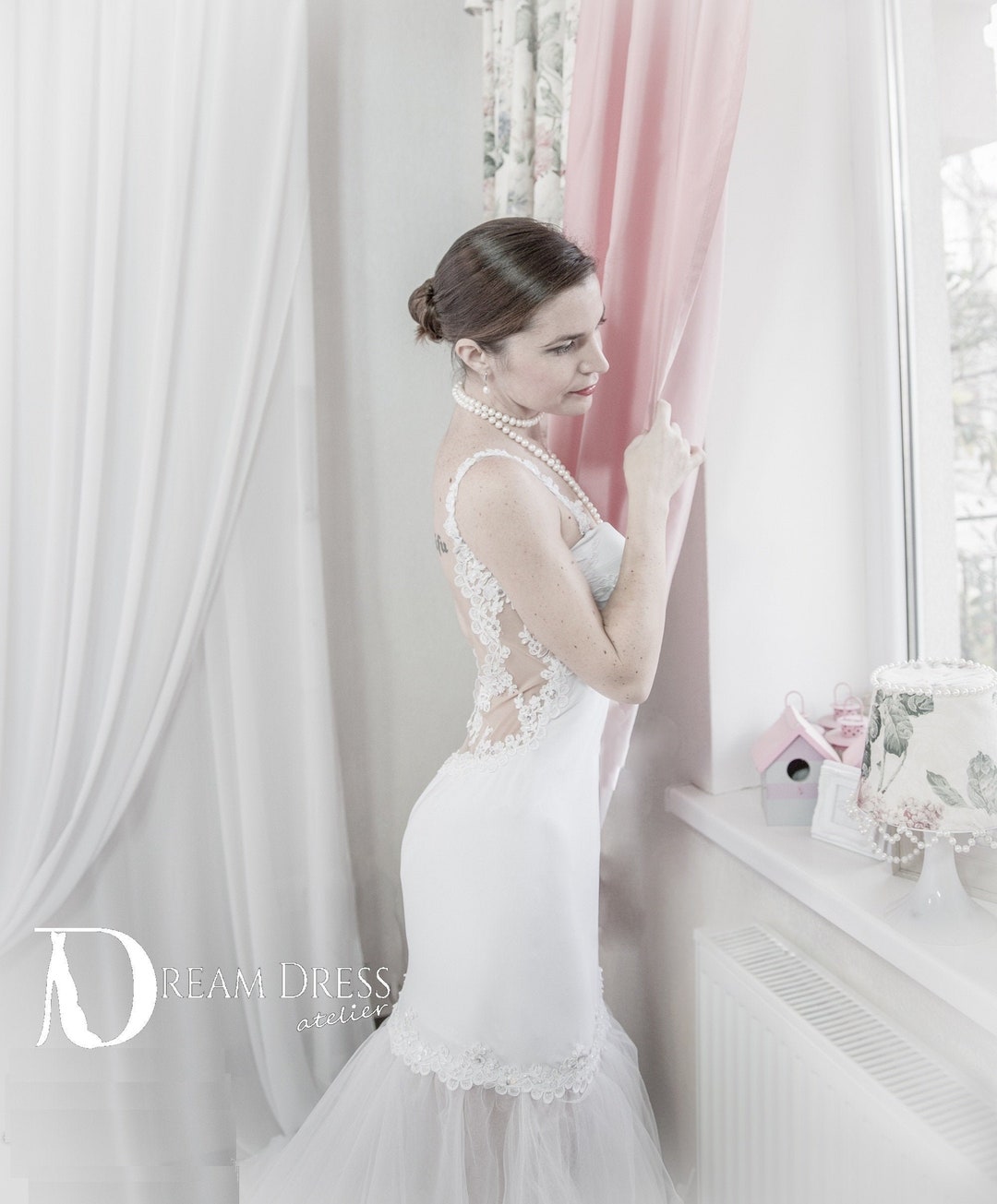 Wynne - Open Back Mermaid Wedding Gown